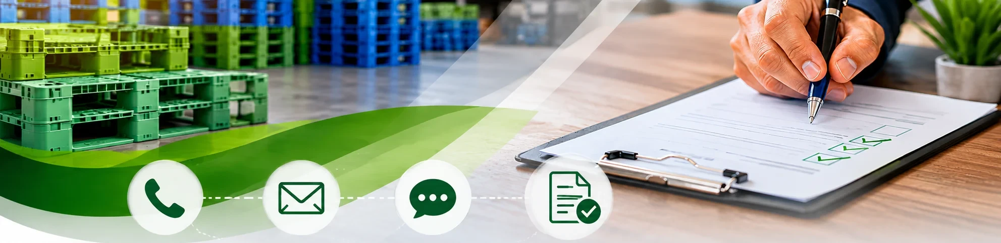Contacto y Cotizaciones - Plastic Pallet CA